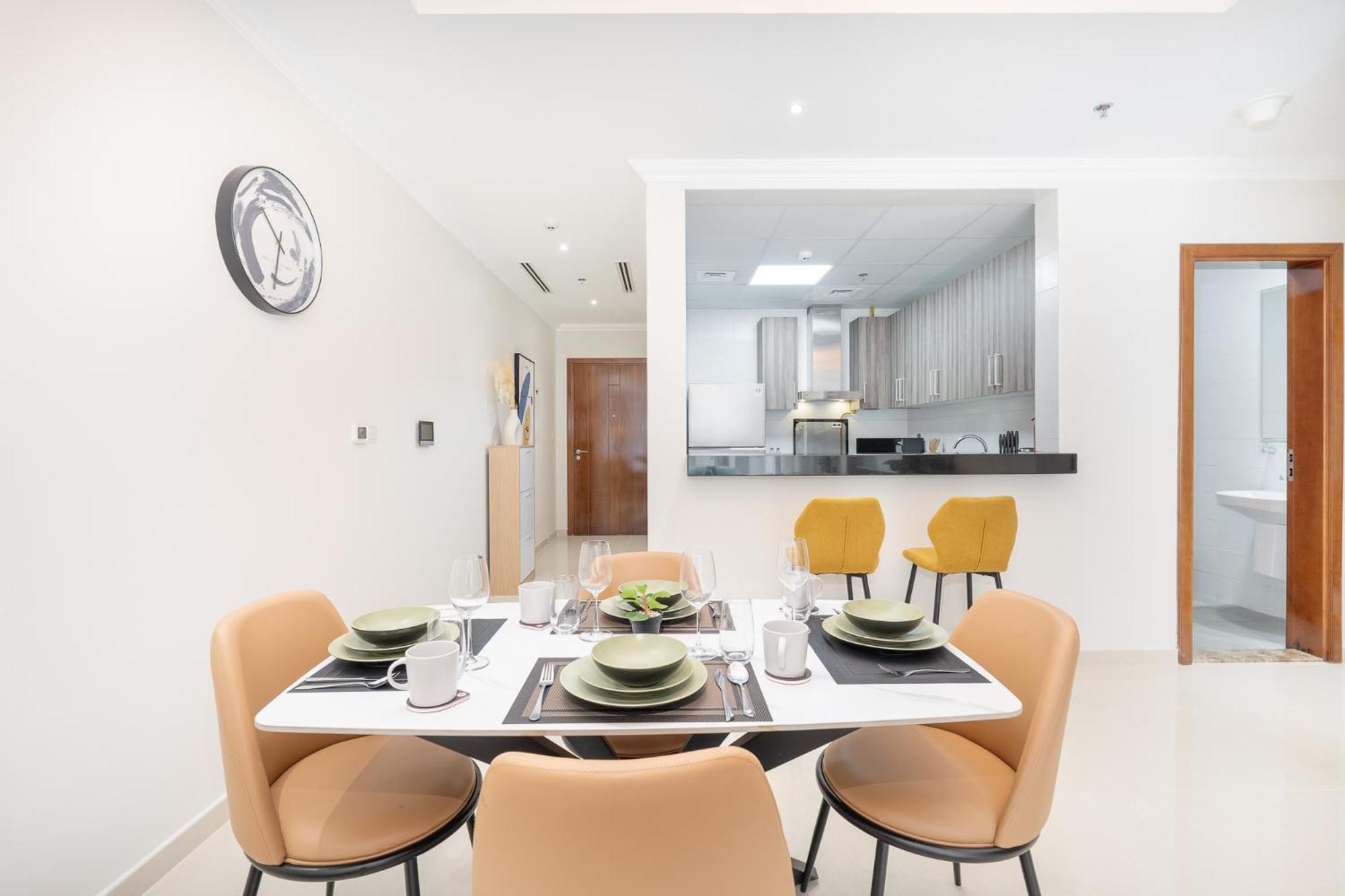 Heaven Crest Vacation Homes Downtown - Studio And 1 Bedroom Suites 2 Minute Walk To Dubai Mall And Burj Khalifa エクステリア 写真