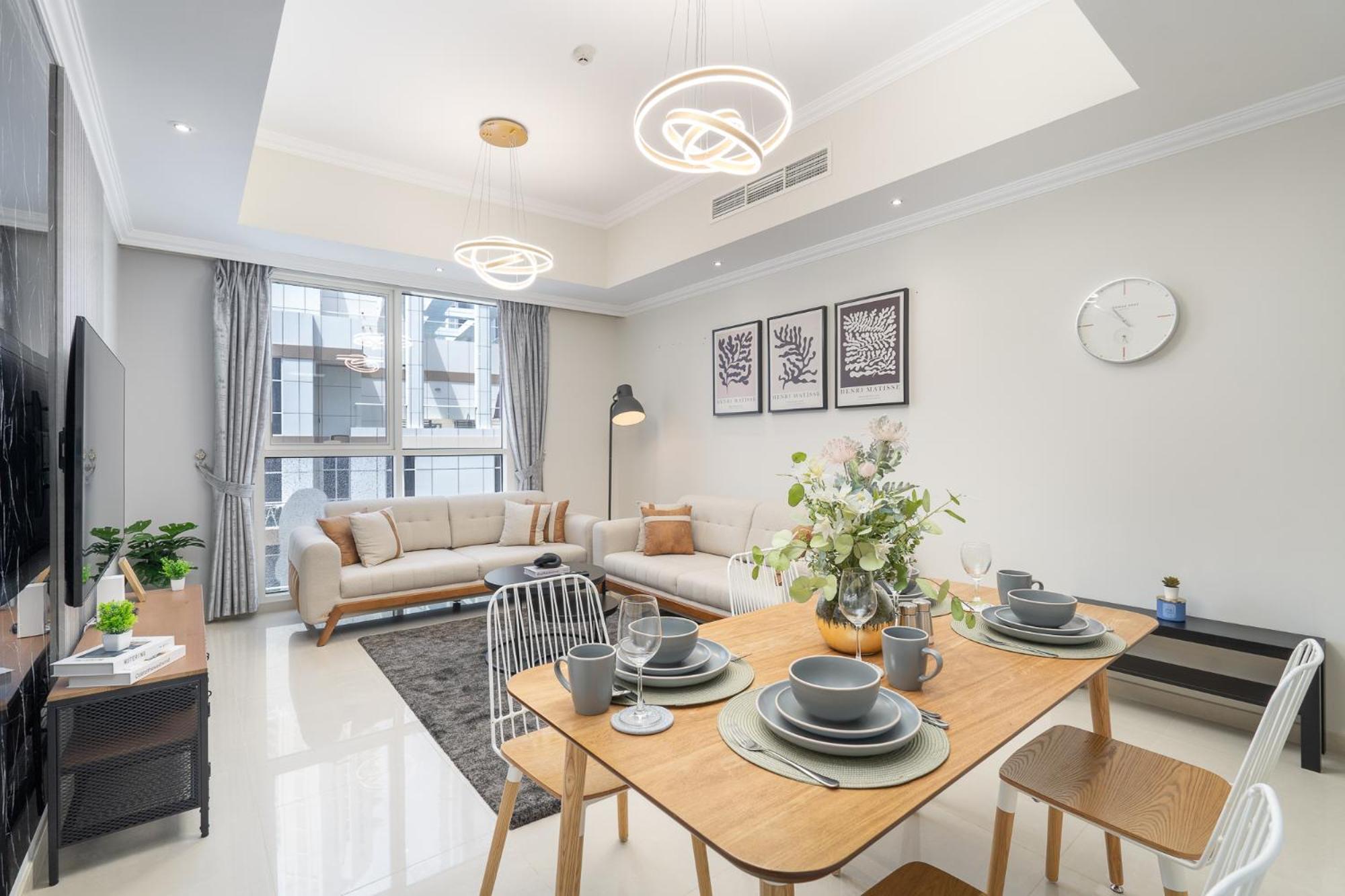 Heaven Crest Vacation Homes Downtown - Studio And 1 Bedroom Suites 2 Minute Walk To Dubai Mall And Burj Khalifa エクステリア 写真