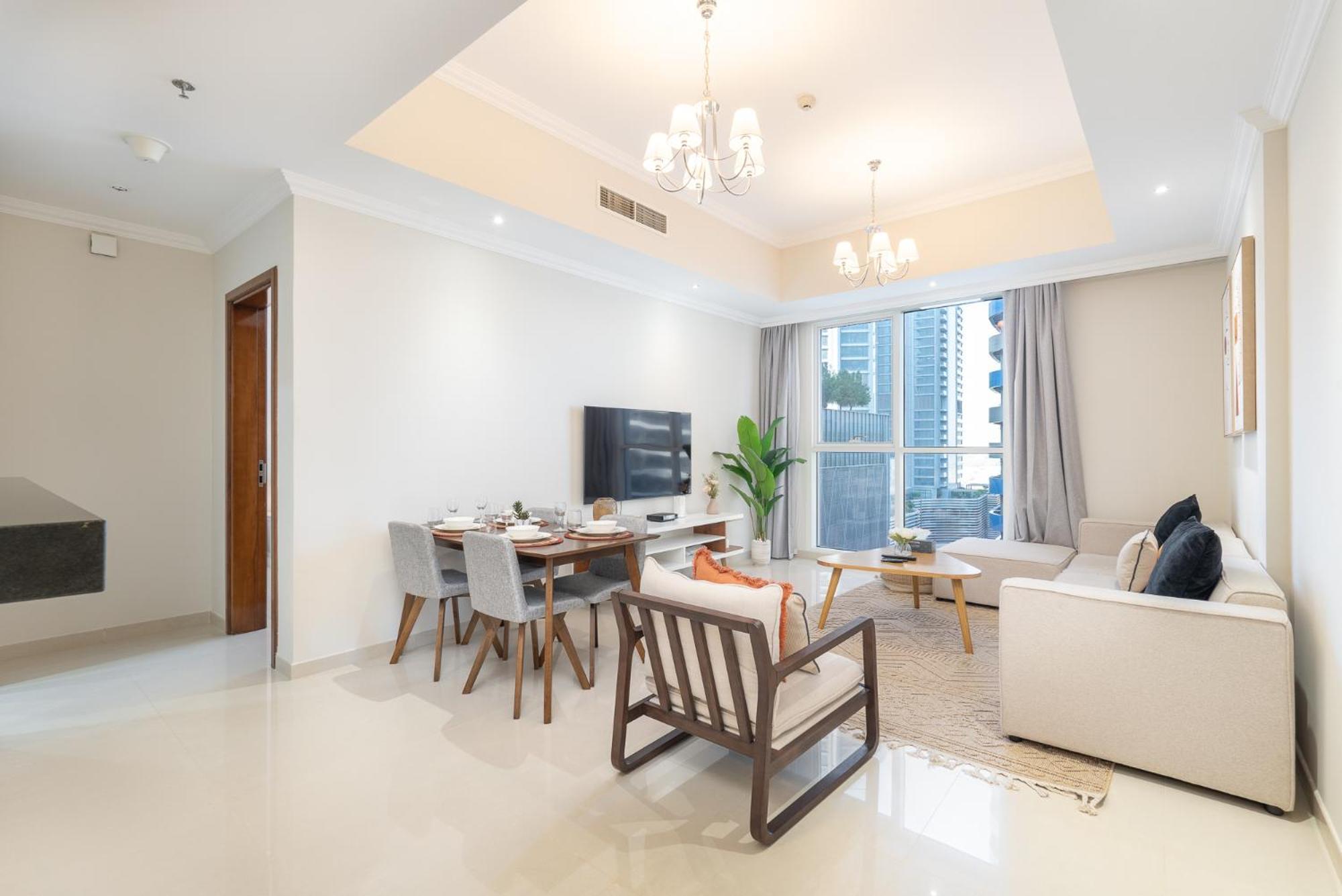 Heaven Crest Vacation Homes Downtown - Studio And 1 Bedroom Suites 2 Minute Walk To Dubai Mall And Burj Khalifa エクステリア 写真
