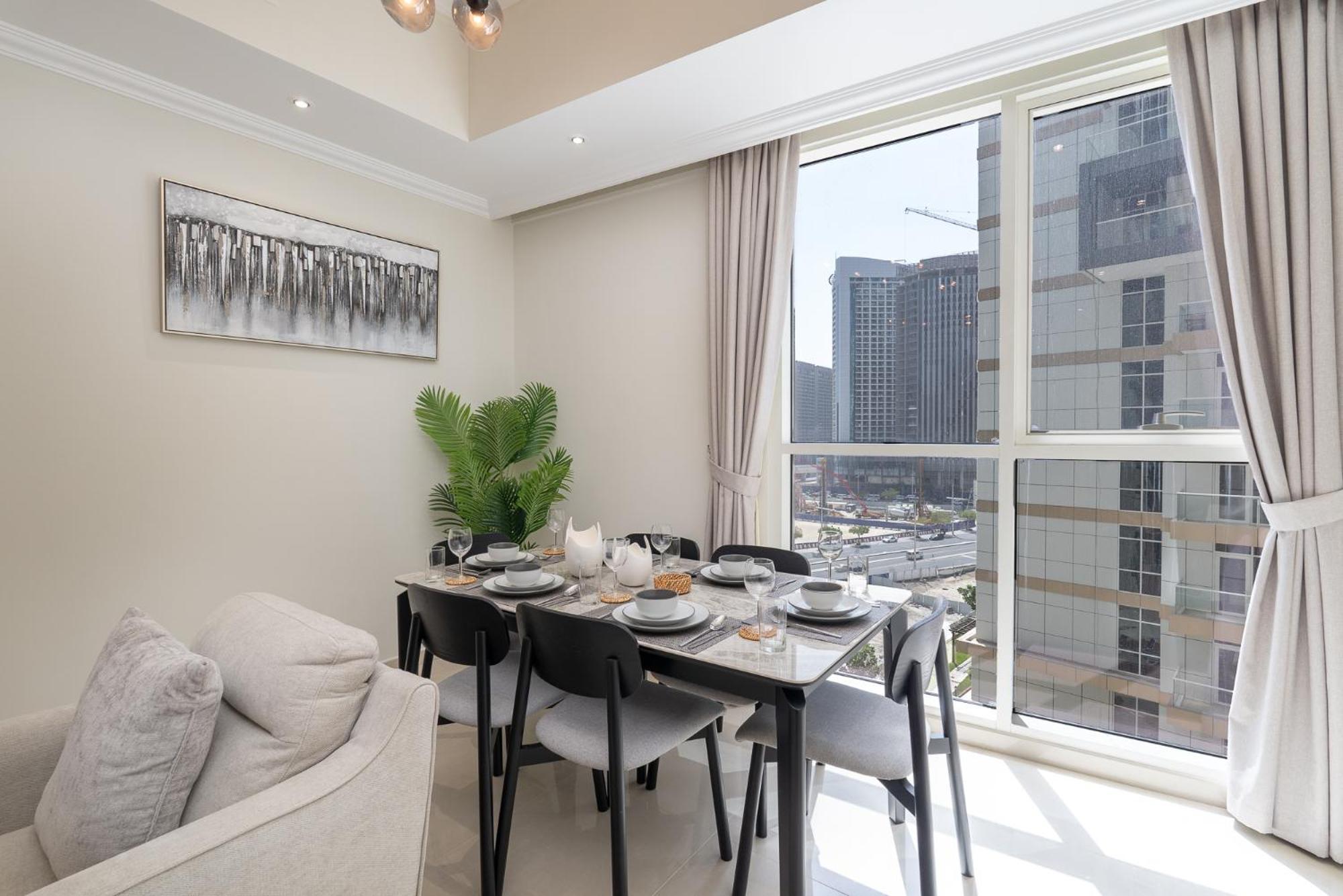 Heaven Crest Vacation Homes Downtown - Studio And 1 Bedroom Suites 2 Minute Walk To Dubai Mall And Burj Khalifa エクステリア 写真
