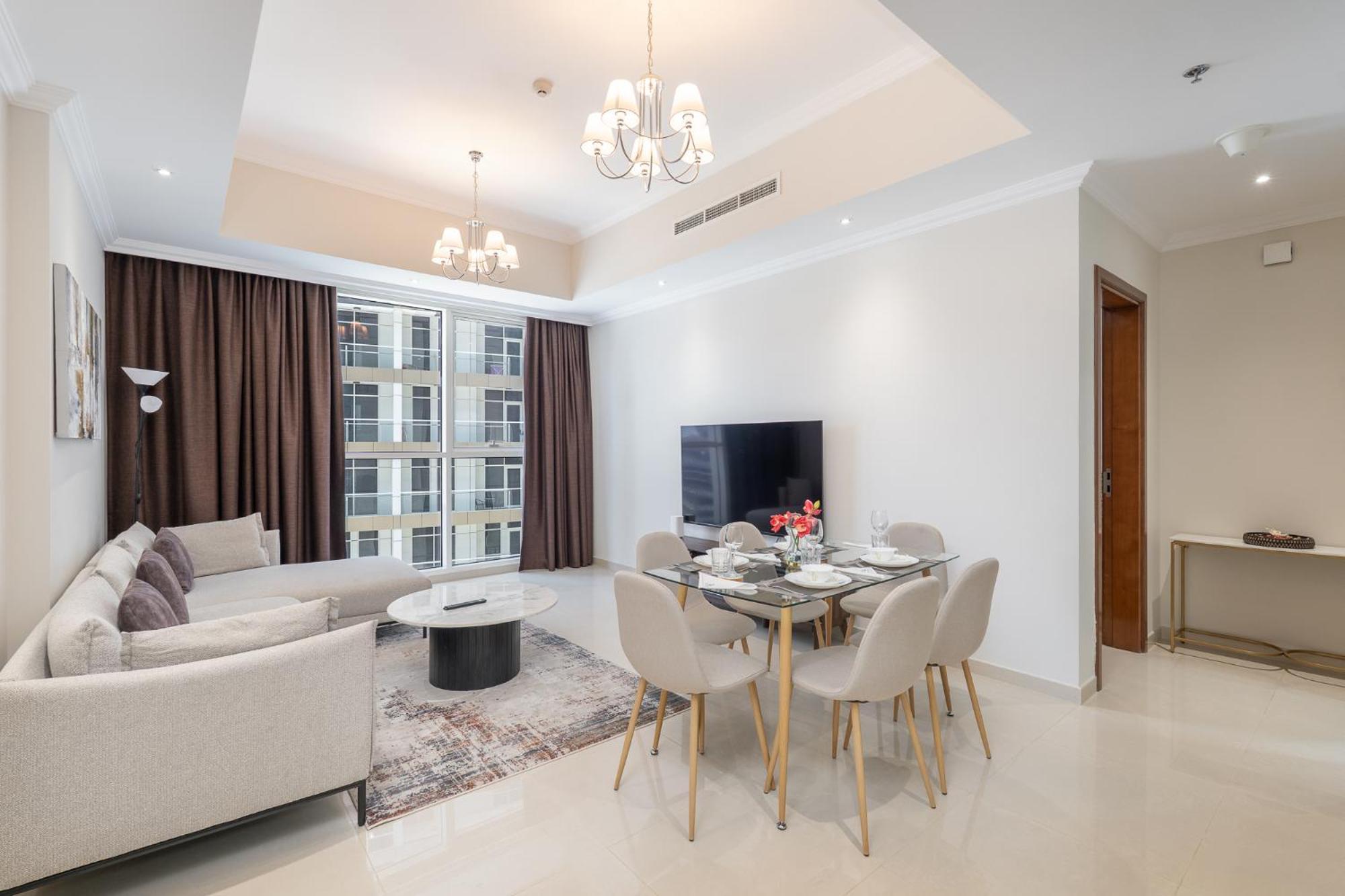Heaven Crest Vacation Homes Downtown - Studio And 1 Bedroom Suites 2 Minute Walk To Dubai Mall And Burj Khalifa エクステリア 写真